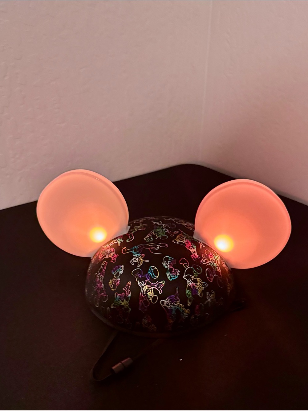 Disney Parks Glow With the Show Mickey Mouse Ears Light Up Hat Adult unisex